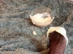 Pedalia Love's Toe Dipping in Yogurt