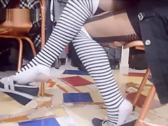 shoe play in filthy stank failed socks latina gets dirty