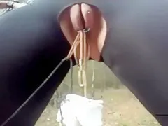 my tied slave overrun by ants