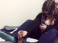 Winter Dressed Handjob w/ Feet