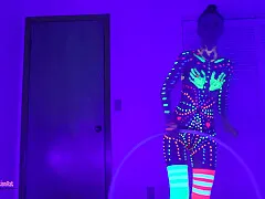 Blacklight Paint Dildos & Hooping- thank you for 50K!