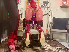 Dominatrix Makes The Girl Ready Before Using Her