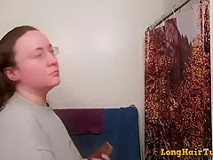 Hair Journal Combing Long Curly Blonde Hair - We With Straw Berry