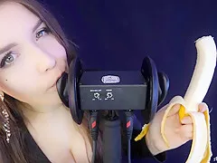 Kittyklaw Asmr Banana 3 Dio Licking Mouth Sounds Video