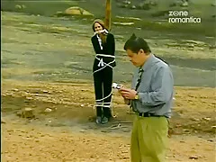 2 Latinas Tied Back-to-back And Cleave Gagged