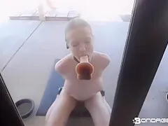 Eating Her Lunch Outdoors