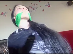 Get 2 Videos Of Lucy Tied And Gagged In Shiny Nylon Rain- And Sportswear From Our 2015 Archives