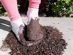 Sexy Muddy White Socks