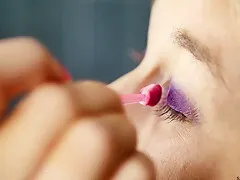 147 Naomie Loup Cheerleader Blowjob Lurex Tights - Sex Movies Featuring Sexy Tights