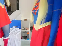 157 Gabi Gold Is Supergirl Fucked With Blue Nylon - Sex Movies Featuring Sexy Tights