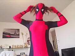 88 Zentai Deadpool Girl Costume Blowjob - Sex Movies Featuring Sexy Tights