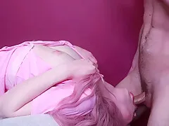 Of Cum In Throat After Upside Down Throat Fuck!