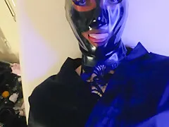 Eva Latex Sex In Chair Wet Pussy Slowly Fucked Big Dick Leather Ebony German Hot Milf Mask Pov