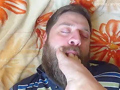 Mistress Humiliates Foot Slave And Enjoys His Obedience