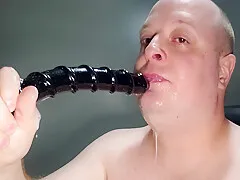 Sloppy Deepthroat 18 Inch Dildo With Mouth Gag Ring