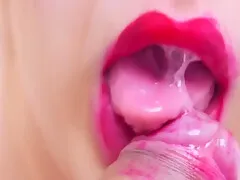 Step mother Friend Blowjob Pink Lips Make Me Cum
