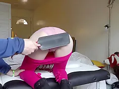 Yoga Girl In Leather Wants A Job