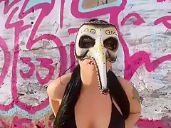 Brunette Big Ass Show Outside