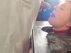 Facefucked In Pillory By Cock And A Bad Dragon - Little Sunshine Milf