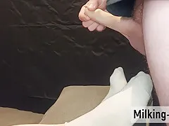 Oh No Not On My Bed Socks! 2x Cum On Feet Mini-compilation (milking-time)