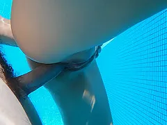 Weekend Skinny Dipping Leads To Pool Fuck And Huge Creampie Cum Floating Everywhere
