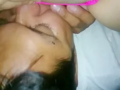 I Put On The Pink Panties That He Likes So Much And He Records How I Ride It And Enjoys It