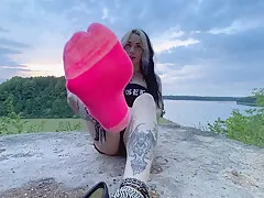 Hawt Blonde Milf In Foot Fetish Tube Scene