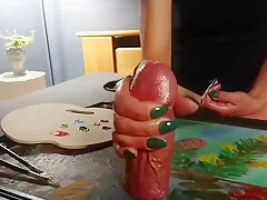 Cumshot Handjob With A Touch Of Autumn Colors