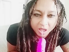 Dollie Cums Hard From Banging Dildo In Soaking Wet Pussy