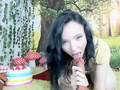 Brunette Cutie Outdoor Nudity And Toy Fucking
