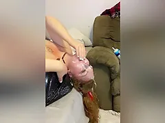 Pounding Stepsisters Throat Til She’s Sloppy