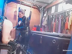 Alte Domina Zerstort Opa Den Hintern