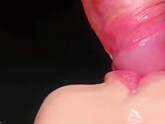 Close Up: Best Milking Blowjob In Your Life All Cum In Mouth Sloppy Sucking Dick Asmr