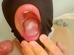 Perfect Cocksucker Love To Play With Cum In Her Mouth