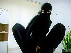 Zentai Open Hole - Shaved Pussy Fuck 4k