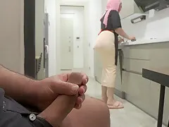 Arab Stepmom Caught Stepson Jerking Off Then Gets Her Huge Ass Fucked. 8 Min