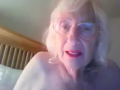 Blonde Granny Nurse Showering