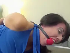 Hot Brunette Amateur Milf Rides Hubbys Cock