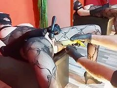 Lady Shock - Hunting Knife Pussy And Anal Penetration