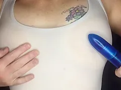 Myra Soaks Her Tee With Piss And Plays With Her Nipples. Custom Asmr