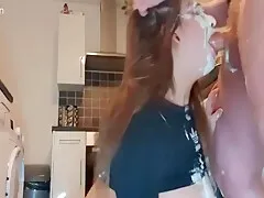 Pie In Face Blowjob