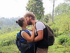 Southeast Asia - Hot Couple Kissing Passionately While Hiking In How To Kiss Passionately)