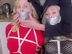 Two Girls Bound And Gagged In Boots