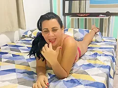 Beautiful Latina Milf Nympho Loves To Take Cock In The Ass And Moans Tasty On The Dick