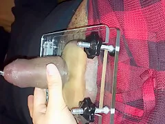 Flattening His Balls And Sounding His Dick