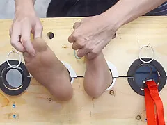 Kay Gets Tickled In Her Pantyhose In The Stocks