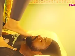 Preview-girl Uses Her Neighbors Face To Massage Her Sweaty Feet