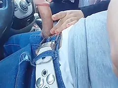 Arab Niqab Women In The Car With Big Ass Loves Cock