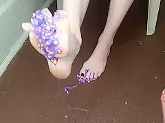 Smashing Slime With My Bare Feet