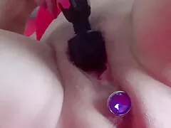 Di's Smoking Anal Dildo Fun Pt2